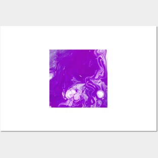 Violet Abstract Liquid Art Posters and Art